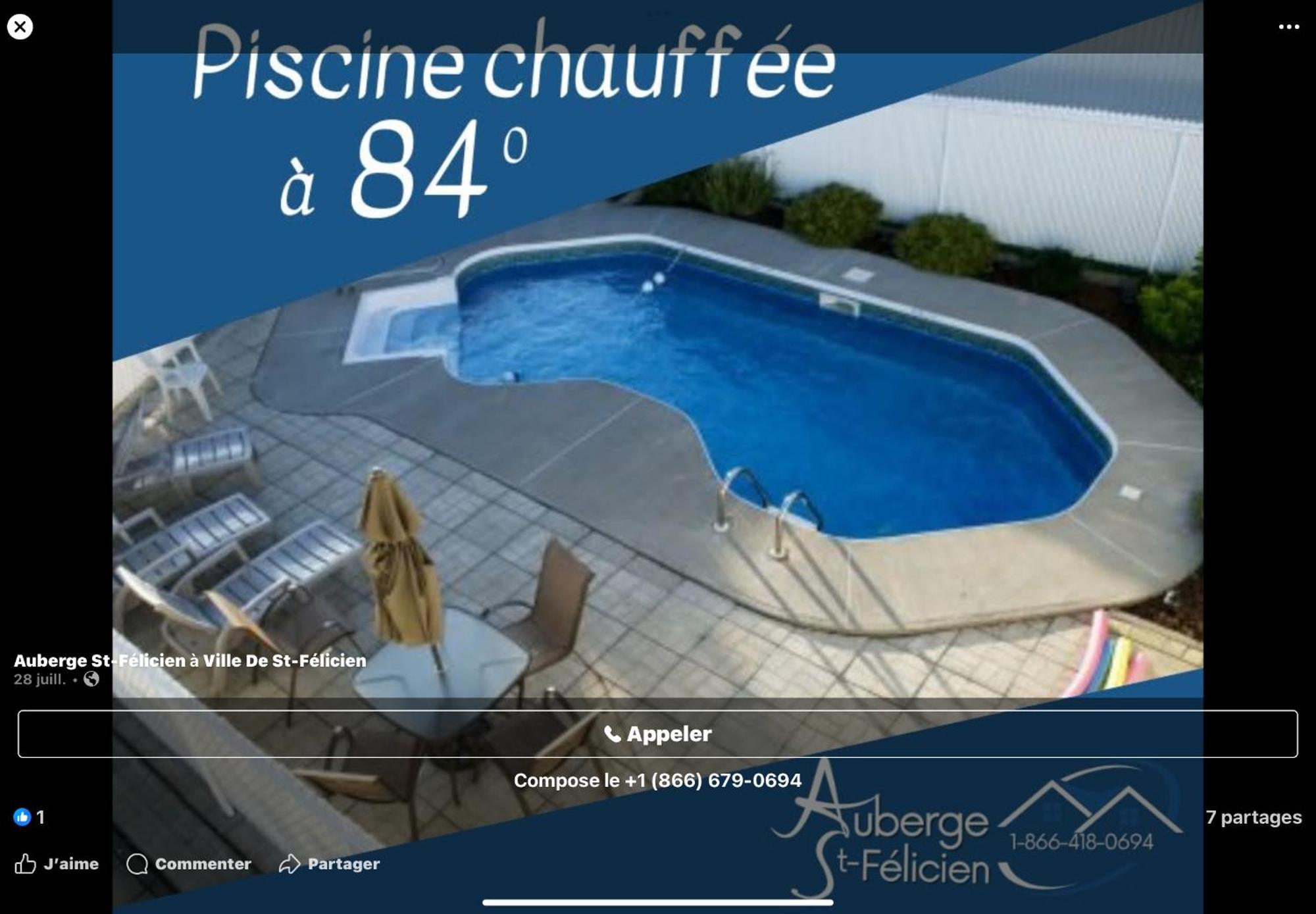 Hotel Auberge St-Felicien Saint-Félicien Kültér fotó